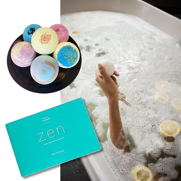 COPY - COPY - 6 Extra Large 5.2 oz. Hand Made Vegan Organic Bath Bomb Set Perfe… - Picture 2 of 4